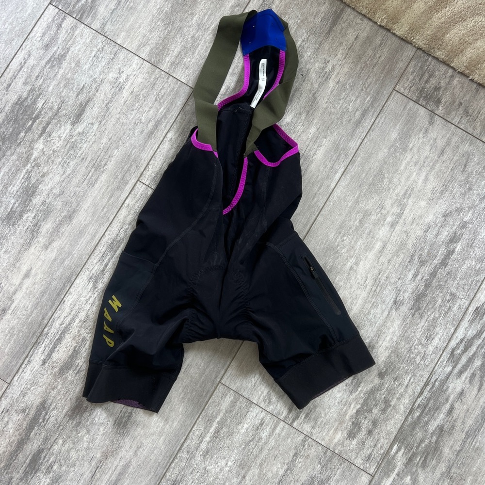 Alt Road Cycling Bib Shorts with Purple Trim